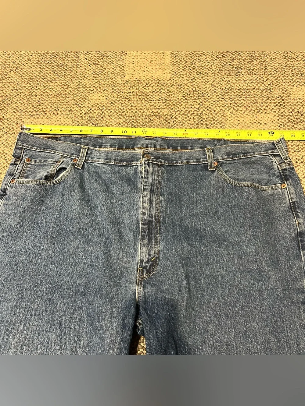 Levi's 550 Men's Blue Denim Jeans 50x29